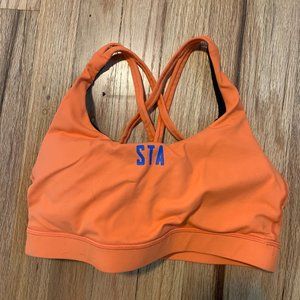 Sharpen the Axe sports bra, orange, Medium